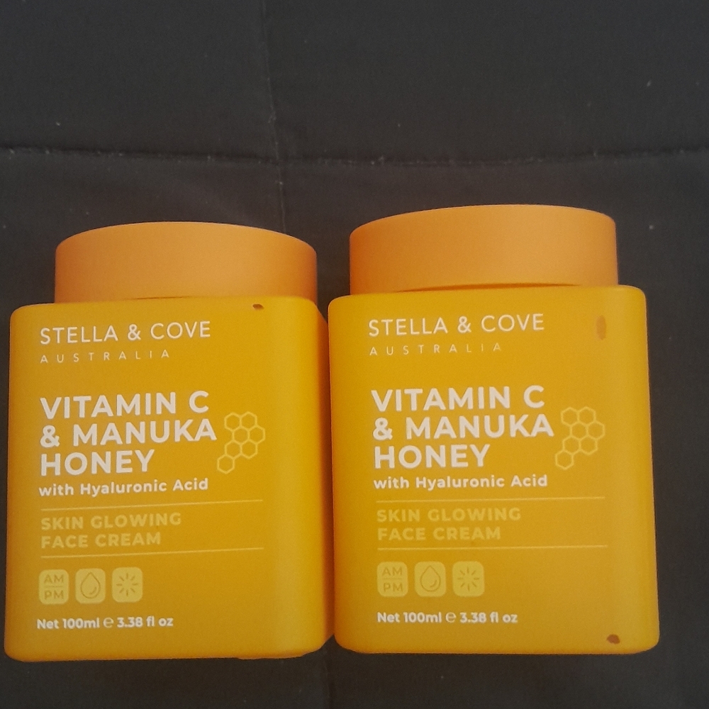 Stella & Cove Vitamin C With Manuka Honey & Hyaluronic Acid Face Cream 3.38 oz
